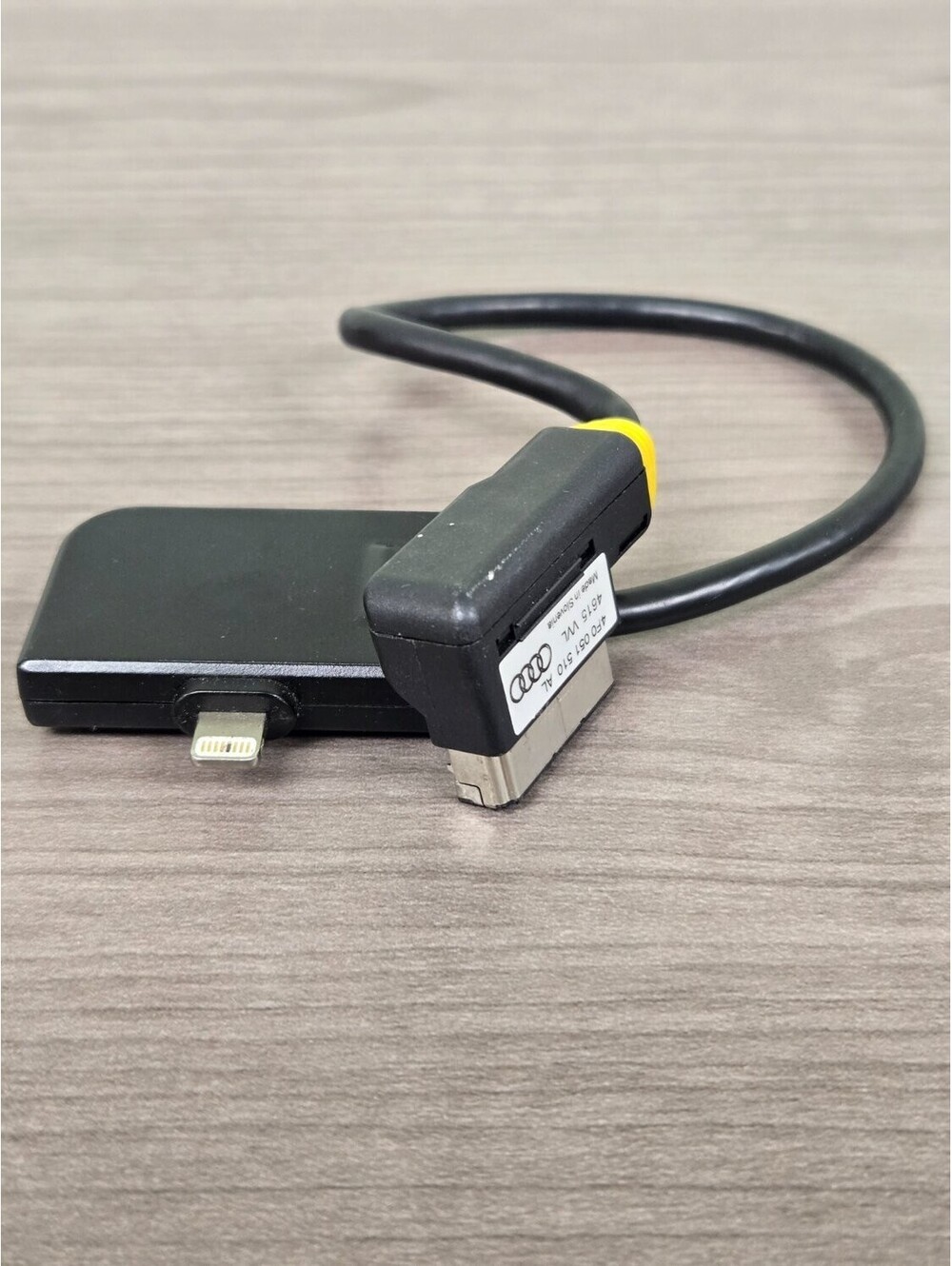 Audi OEM AMI iPhone Lightning Adapter Cable 4F0 051 510 AL